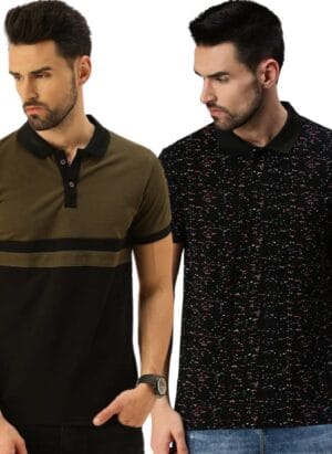 Veirdo Polo T Shirt for Men, Polo Neck T Shirts for Men, Half Sleeves Men Polo Tshirt, Cotton Polo T shirt for Men with Collar, Men's Regular Polo Shirt, Polo Tshirt for Men Combo