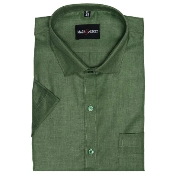 Mark & Albert Men's Half Sleeves Cotton Formal Shirt