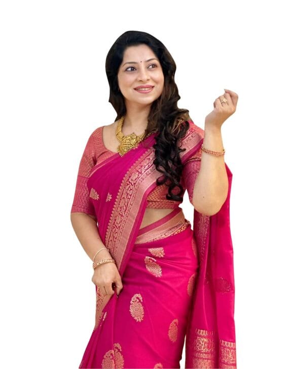 Avantika Fashion Women's Kanjivaram Soft Pure Silk Banarasi Sarees With Blouse Piece