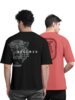 Standard Generic BULLMER Trendy Front and Back Printed oversized Round Neck T-shirt for men - Pack of 2