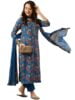 GoSriKi Women's Kurta with Pant & Dupatta