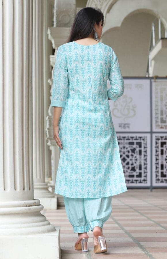 Printed Kurta Palazzo And Dupatta set