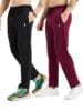 Modeve Mens Cotton Blend Solid Regular Fit Track Pant for Summer_Combo Pack of 2 II Track Pants for Men with 2 Side Pockets Mens Lower II Gym & Yoga Wear II
