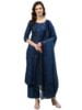Blue kurta Palazoo and Dupatta Set