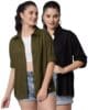 Women Oversized Casual Rayon Shirt (Pack of 2)