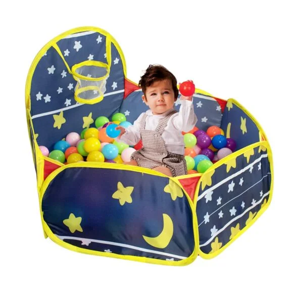 Generic Wembley Ball pool for Kids Play Area Indoor Setup Baby Ball Pit with 20 Balls Gift Toys for 1, 2 Years Boys Girls Toddlers - BIS Approved