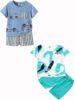 kids clothes Stylish Printed Kids Clothing Sets baby boy dress baby girl dress Pack of 2 (KDST85SB-KDST47CG)