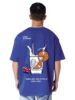 Standard Generic Veirdo® Pure Cotton Drop Shoulder Round Neck Oversized Fit Milk Back Graphic Print Royal Blue Half Sleeve T-Shirt Men (Available in from S to 2XL)