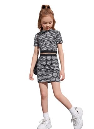 STARPICK ENTERPRISE-All-New-Two Piece Dress for Girls top with Shorts Fabric-Printed Summer Cool