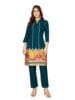 Kurta Set for Women Silk Embroidered Straight Kurta Set for women with Pant