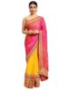 Standard Generic Pandadi Saree Women's Elegance Chiffon Bandhani Saree with Heavy Lehenga Design