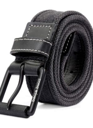 Bacca Bucci Men's Leather & Canvas Belt