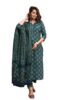 Standard Generic LookMark Women's Printed Cotton Blend Straight Kurta Pant Dupatta Set - Stylish Ethnic Wear for Women