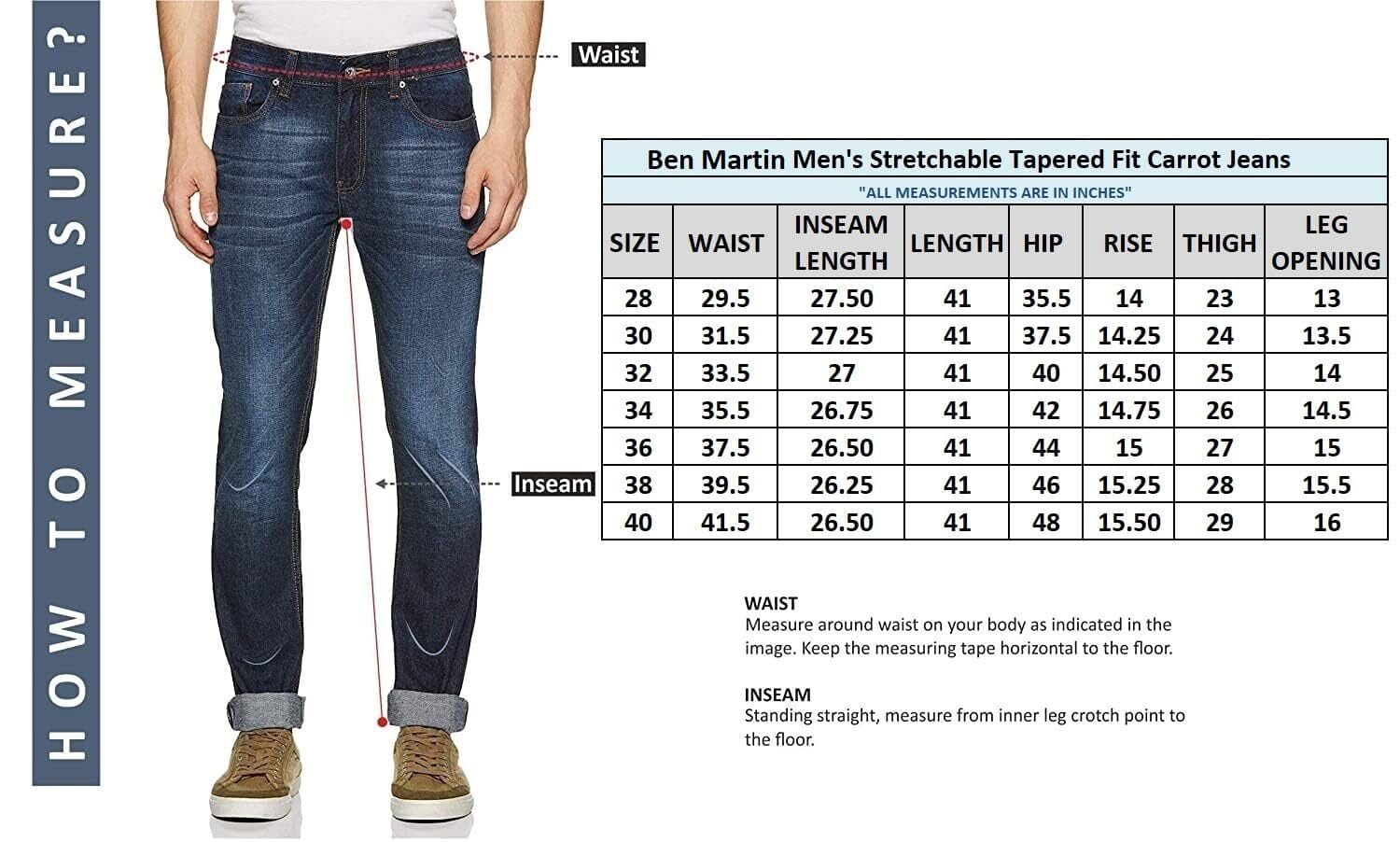 Men's Casual Stretchable Denim Tapered Fit Black Carrot Jeans Size 38_1 - Image 4