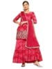 Georgette Women Embroidered Sharara Set