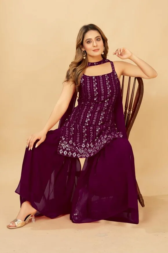 Kurti Sharara with Dupatta Set - Image 3