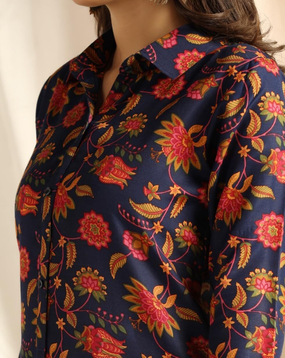 Leriya Fashion Ethnic Co Ord Set for Women || Rayon Kurta Pant Set || Office Wear Kurta Set for Women || Casual Kurti Set || Simple Kurta Set for Women || Co Ord Kurta Set for Women - Image 8