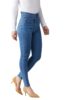 Standard Generic Dolce Crudo Women's Blue Skinny High Rise Distressed Regular Length Denim Jeans
