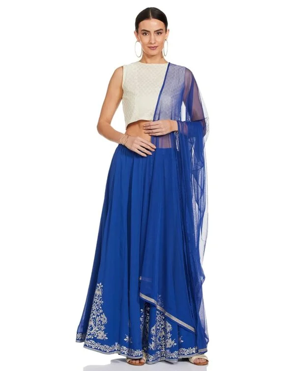 Synthetic Readymade Lehenga Choli Set