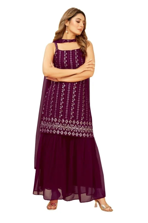 Kurti Sharara with Dupatta Set