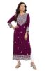 Rayon Embroidered Straight Kurti Under 499 Designer Attractive Look Women's Kurta