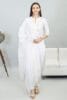 Maadwara Women's Cotton Blend White Kurta Pant with Ethnic Lace Work Casual Wear with Designer Dupatta