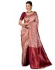 Standard Generic SIRIL Women's Banarasi Jacquard Soft Kanjeevaram Saree With Unstitched Blouse Piece
