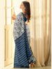 Standard Generic SAREE MALL Women's Ajrak Block Print Dola Silk Saree With Unstitched Blouse Piece
