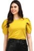 Women's Top(AWT6088-P_Yellow)