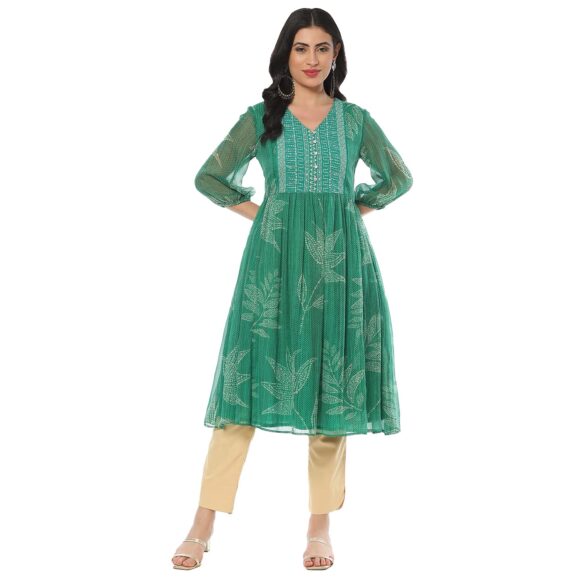 BIBA Women Printed Straight Kurta