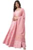 Pink Poly Silk Gold Print Lehenga Choli With Dupatta