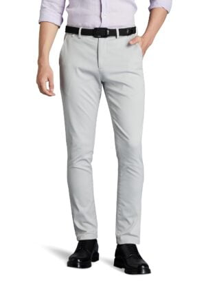 Symbol Premium Men's Easy Care Flexi Waist Casual Pants: Slim Fit