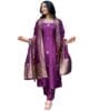 Women Cotton Blend Kurta with Pant & Dupatta