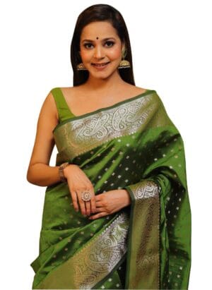 Avantika Fashion Women's Kanjivaram Soft Pure Silk Banarasi Sarees With Blouse Piece
