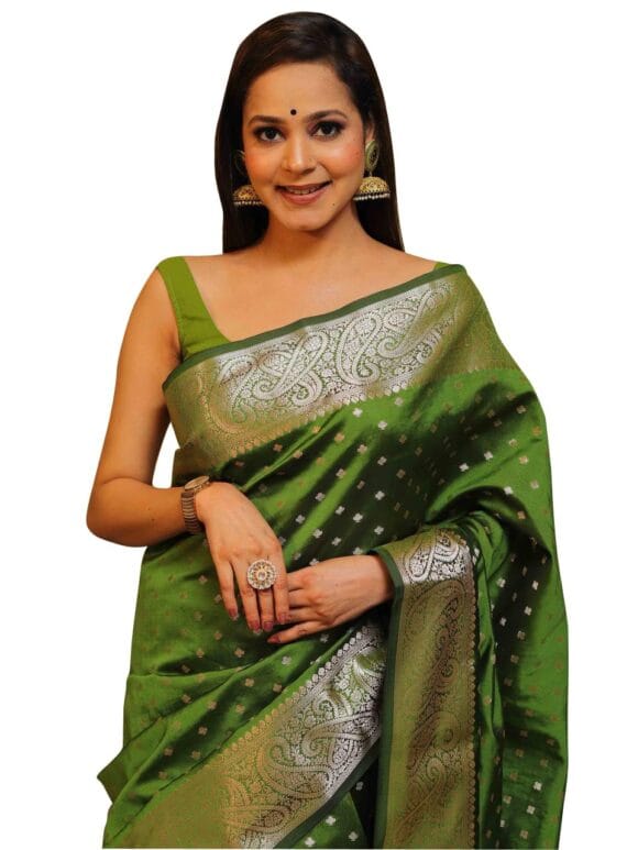 Avantika Fashion Women's Kanjivaram Soft Pure Silk Banarasi Sarees With Blouse Piece