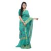 Standard Generic dB DESH BIDESH Women`s Tant Cotton Silk Handloom Cotton Blend Saree Floral Leaf Design With Blouse Piece