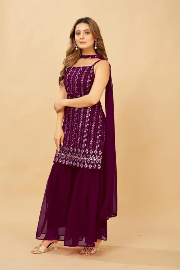 Kurti Sharara with Dupatta Set - Image 4