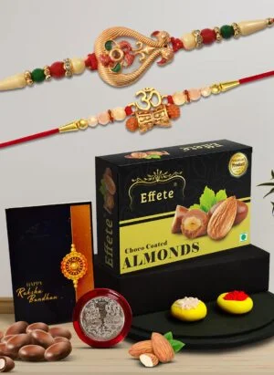 For Brother Set Of 2 with Effete Chocolate Almonds 32gm (K2_531+532_CA32)