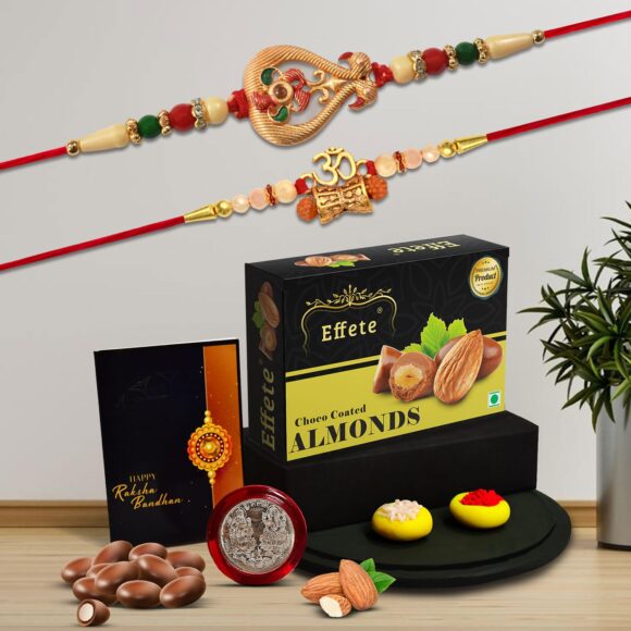 For Brother Set Of 2 with Effete Chocolate Almonds 32gm (K2_531+532_CA32)