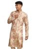 Silk Blend Kurta || Stylish Flower Printed Straight Kurta in Silk Blend Fabric || Ethnic Wear for Festivals, Weddings