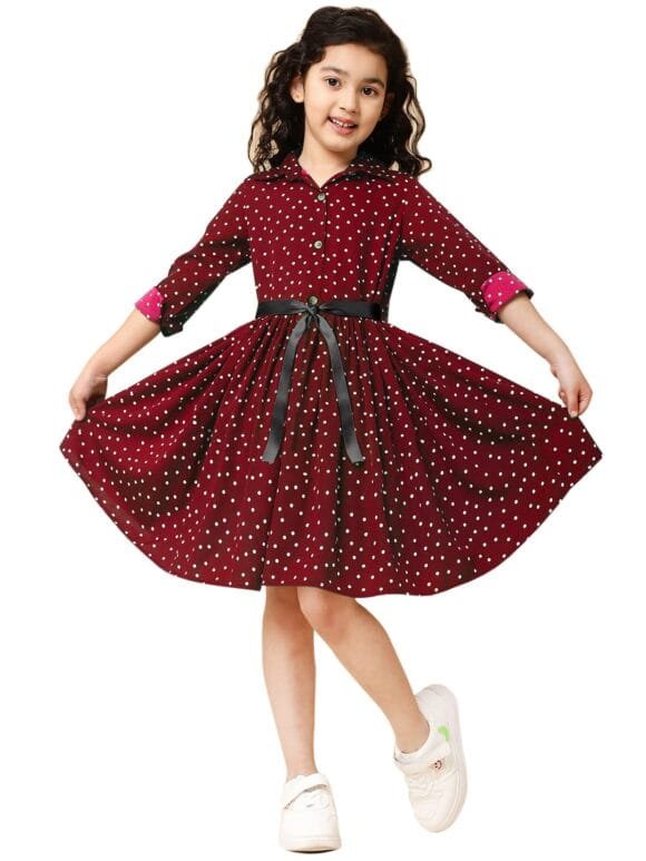 A.T.U.N. (ALL THINGS UBER NICE) Girls Knee Length Dress