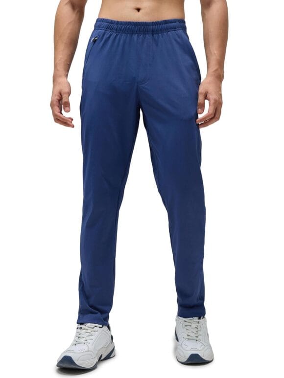 TECHNOSPORT Mens Polyester Solid Regular Fit Track Pant, Activewear, Regular Use, Quick Dry and Antimicrobial