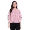 Women Green Floral Top