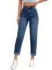 Standard Generic Aahwan Women's & Girls' Solid High Waist Mom Fit Jeans