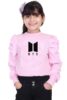 for Girls Stylish Bts Army Graphic Print Tops for Kids