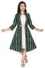 Dress One Piece Layered Kurta Gown with jacket for Women or Girls