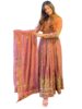 Standard Generic Fashion Basket Georgette Anarkali Gown with Pink Kadisha Embroidery, Women's Fashion Wear