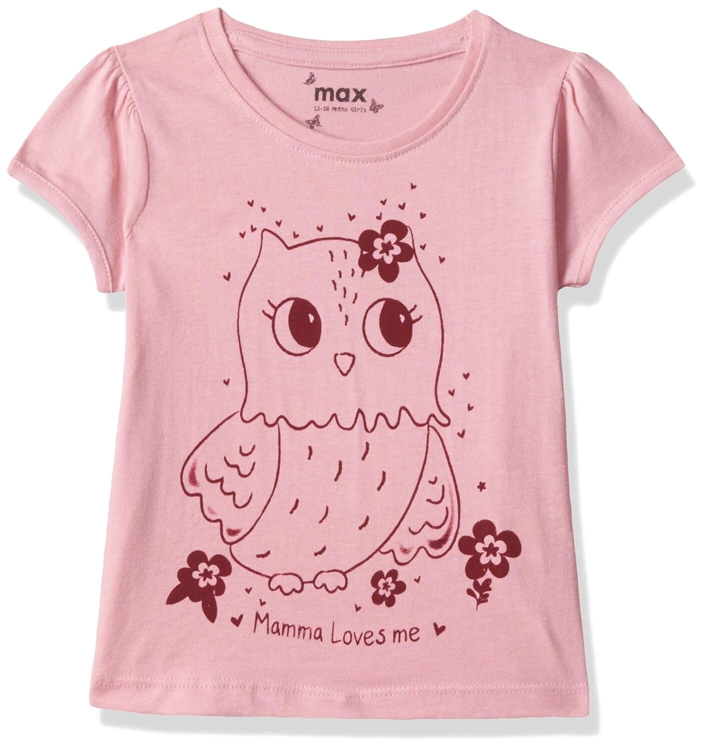 Pure Cotton Graphic Printed Knit Regular Fit T-Shirt