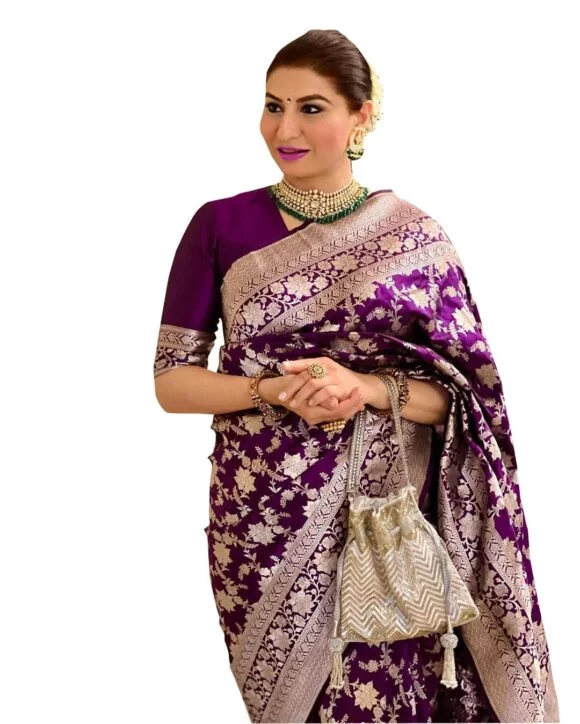 Standard Generic Avantika Fashion Wonderful Lichi Silk Saree With Blouse Piece For Women