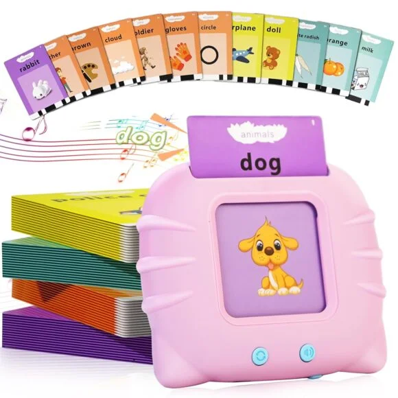 Talking Flash Cards, Educational toys for 2 3 4 years old boy girls, Talking Flsh cards Learning Toys, Flash cards for babies, flashcards Multicolor